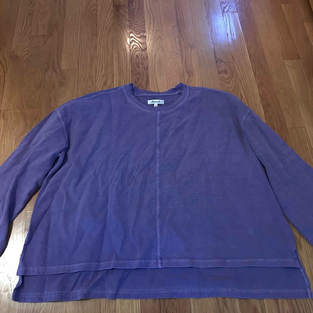 Madewell Purple Crewneck Sweatshirt